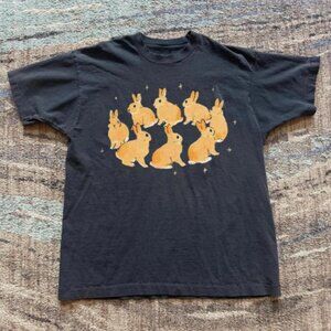 Black Bunny Graphic T-shirt